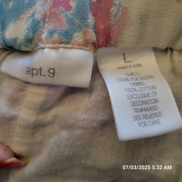 APT. 9 Womens Maxi Skirt Sz L Boho Tiered Gypsy Fairy Grunge Cottagecore Y2K - Picture 4 of 7